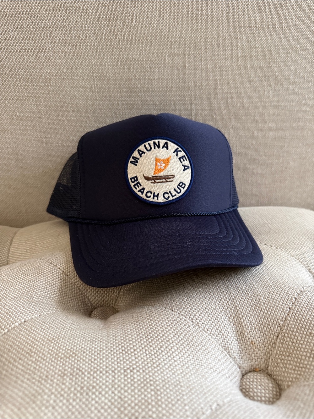 Mauna Kea Beach Club OTTO Navy Mesh Trucker Hat